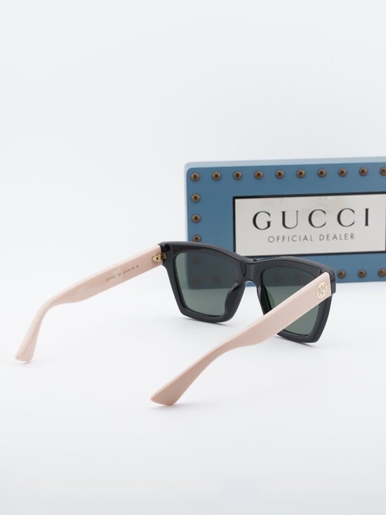 Gucci GG1714S 006 Square Sunglasses - Black / Pink / Grey main image 11